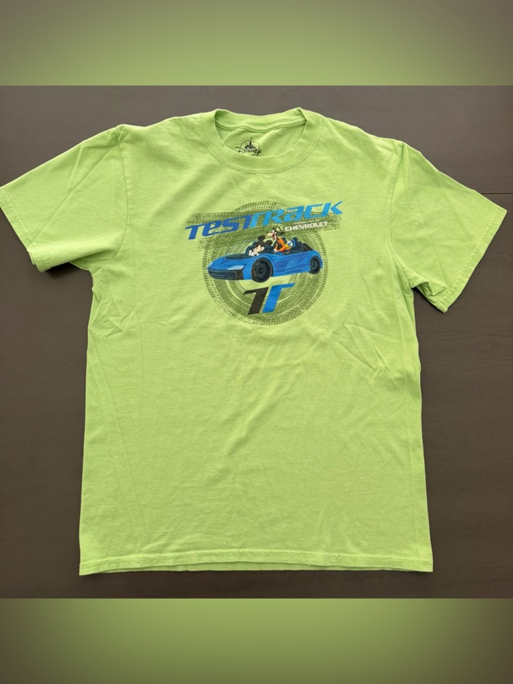 Disney Parks - Vintage Test Track T-Shirt Tee - Line Green - Kids XL